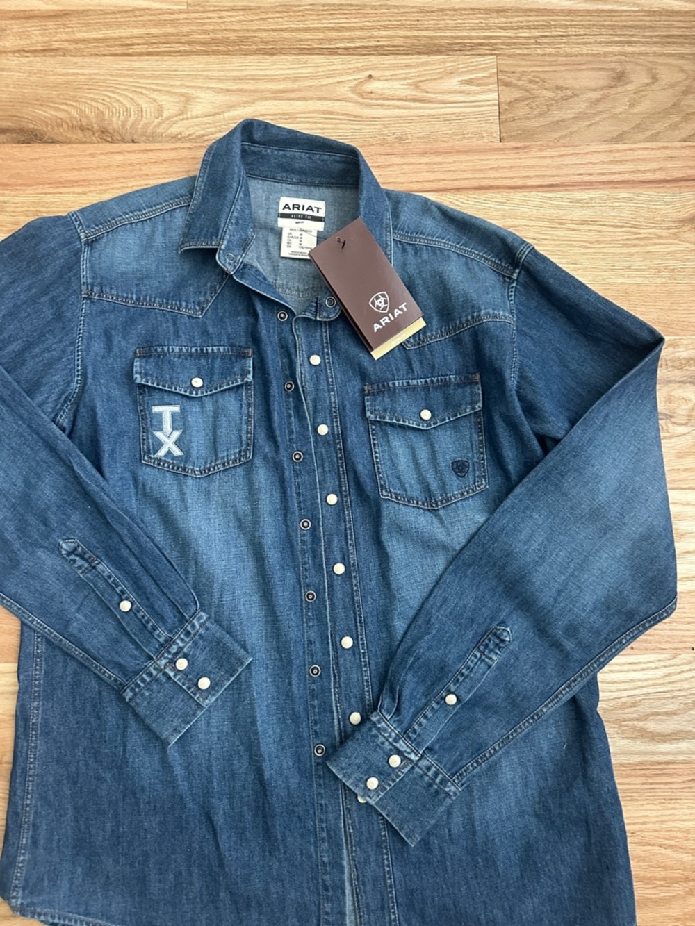 Ariat Blue Denim Western Snap Shirt